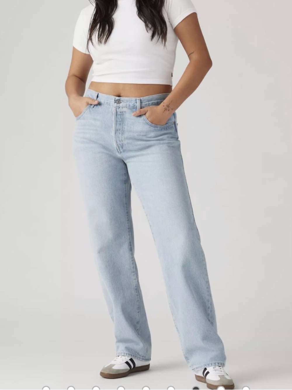 Levi's Pale Blue Straight-Leg Jeans